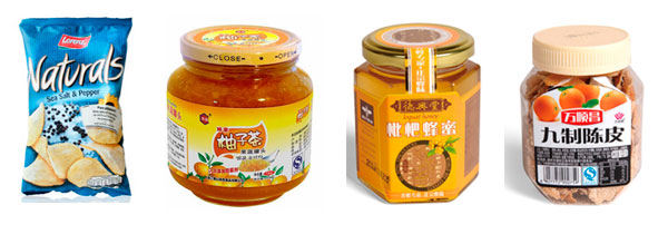 贴标机贴标样品